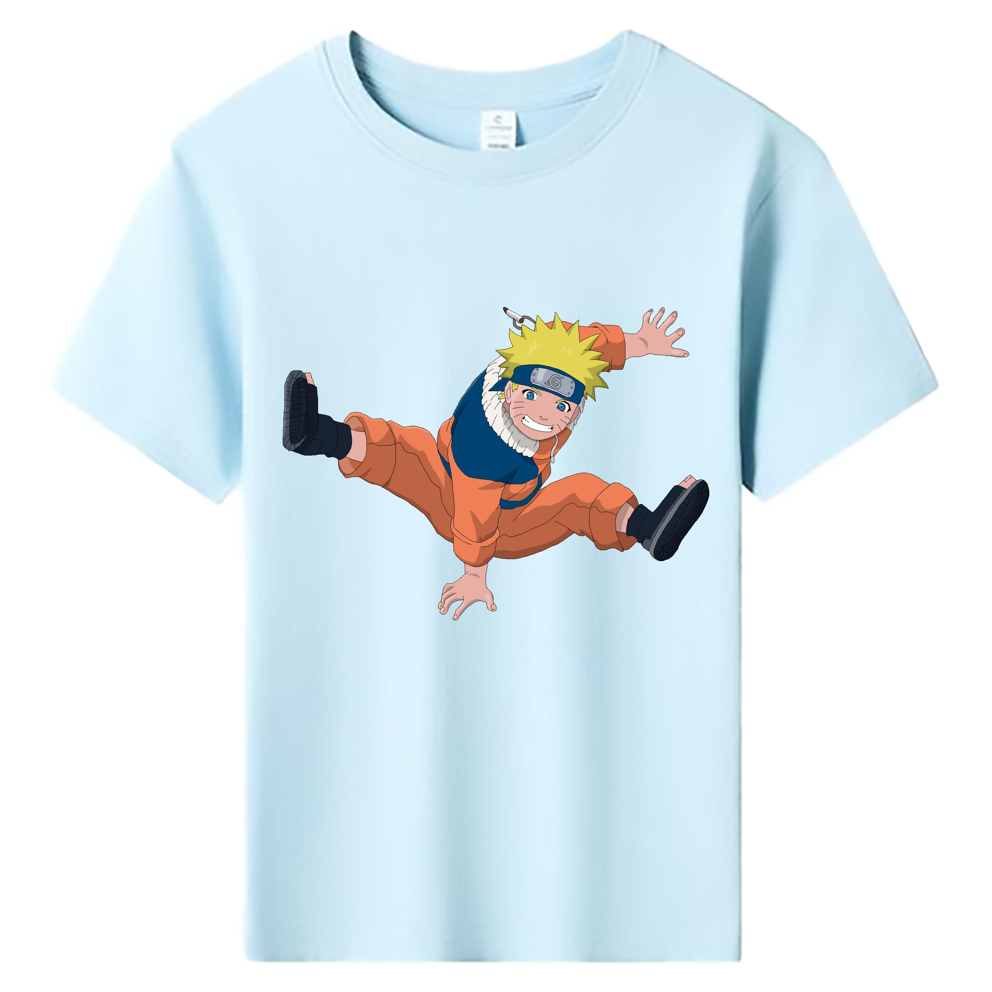 （画像用） NARUTO -ナルト- うずまき ナルト Uzumaki Naruto 綿100％キッズTシャツ（フロントプリント）